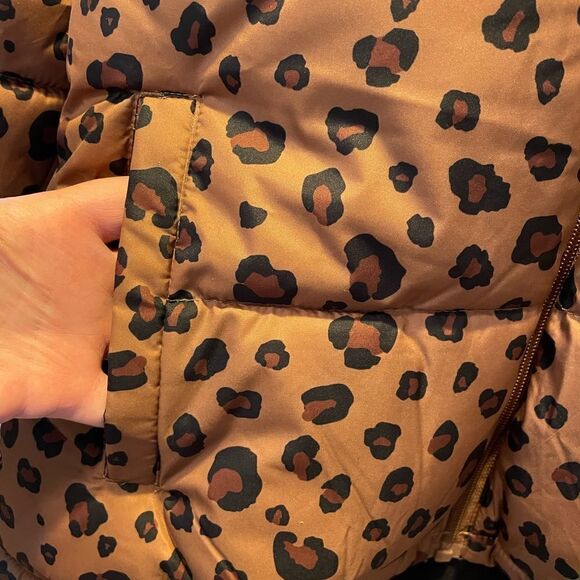 Girls Where Abouts Army Green Floral Coat and Animal Print Coat NWT Size 16 - Picture 9 of 16